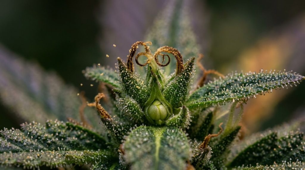 pollinated cannabis flowers