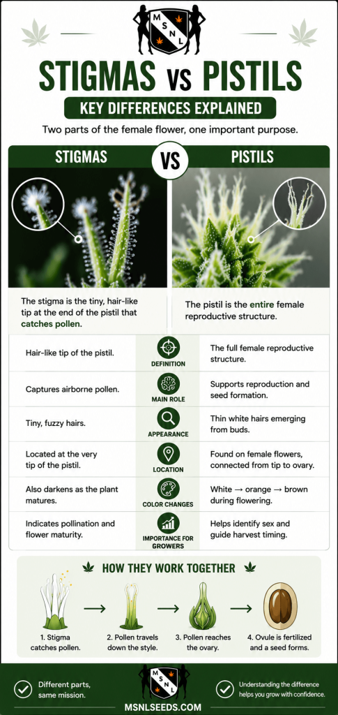 stigmas vs pistils key differences explained
