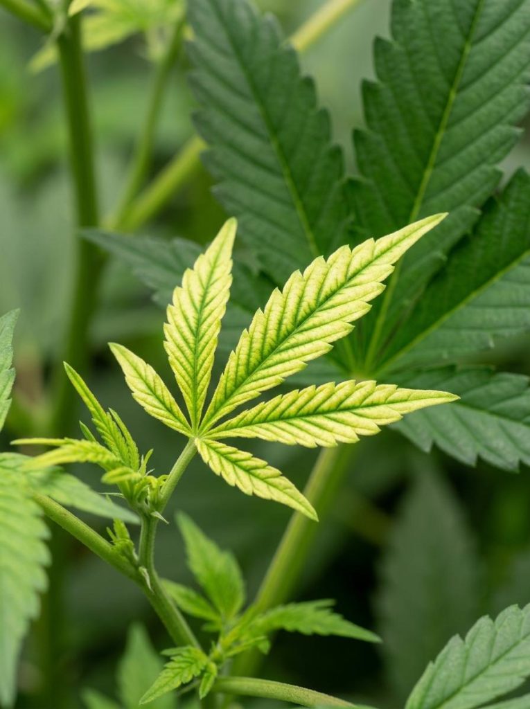 interveinal chlorosis iron deficiency