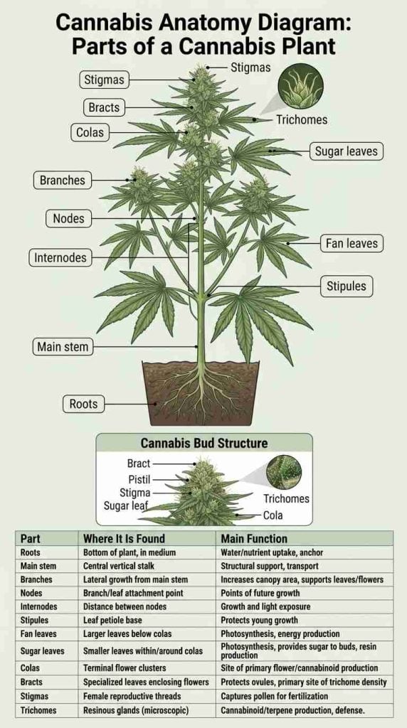 cannabis plant anatomy