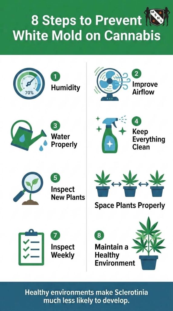 preventing white mold on cannabis