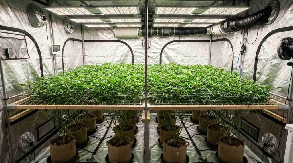SCROG in Grow Tent