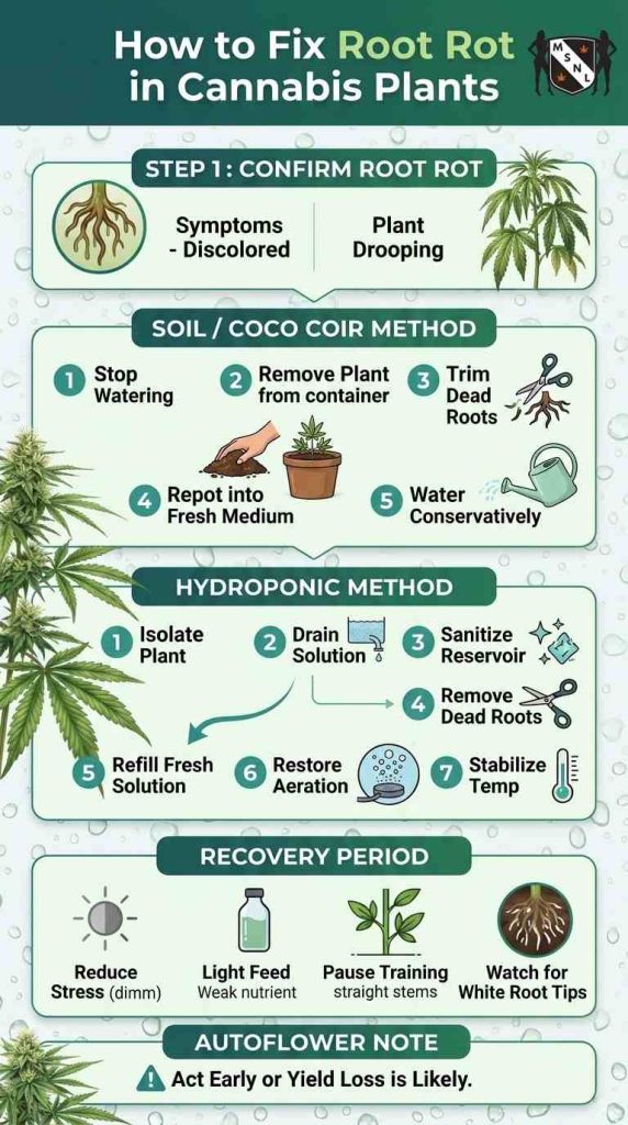 fixing root rot in cannabis