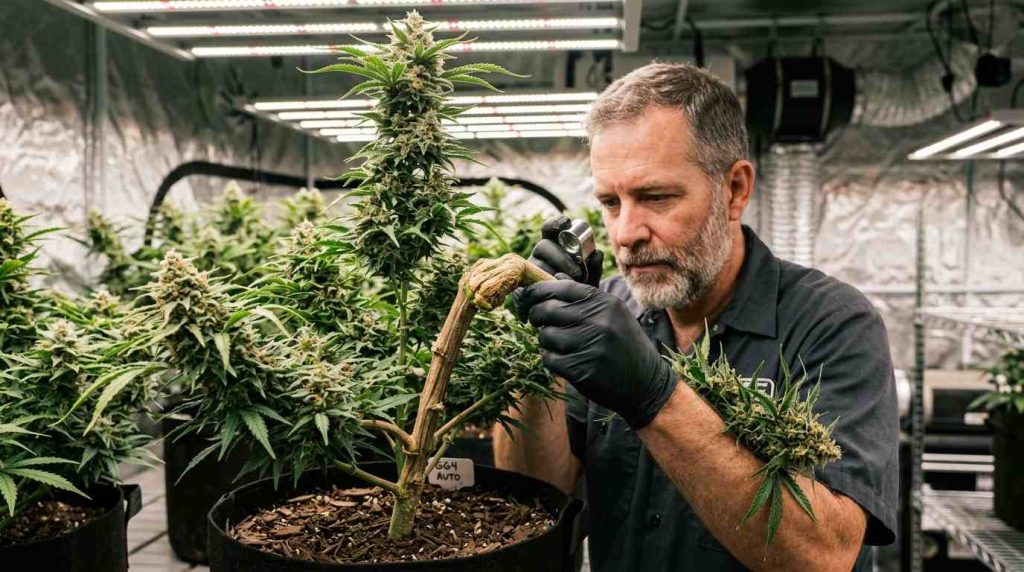 checking supercropped plant