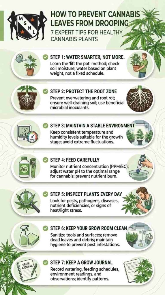 how to prevent drooping