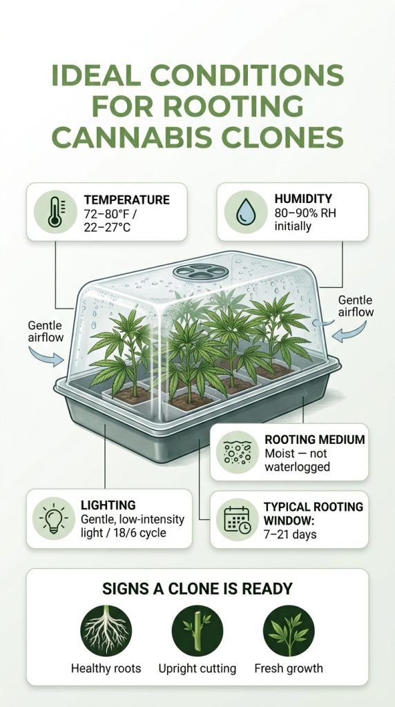 rooting cannabis infographic
