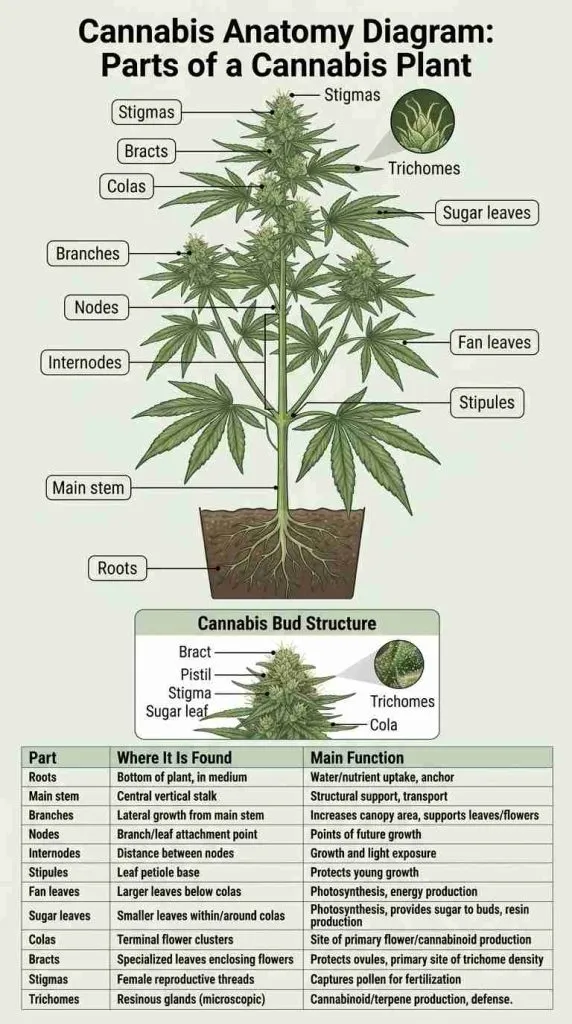 cannabis plant anatomy