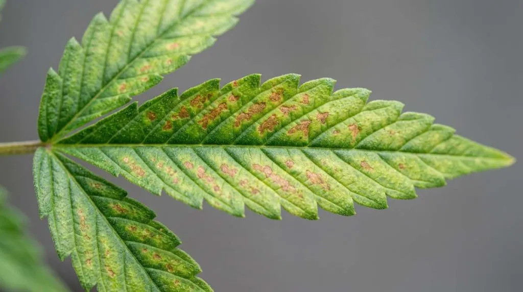 rust colored or brown spots on calcium deficiency