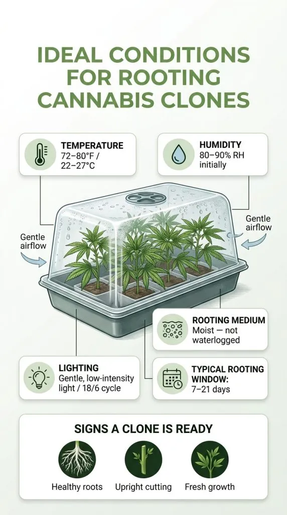 rooting cannabis infographic