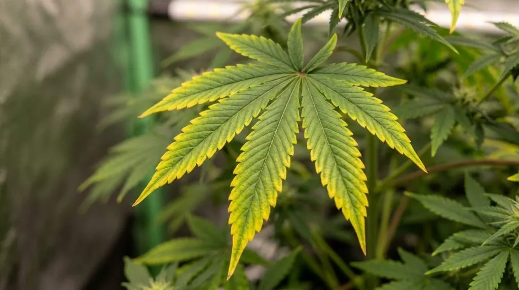 yellow leaves magnesium deficiency