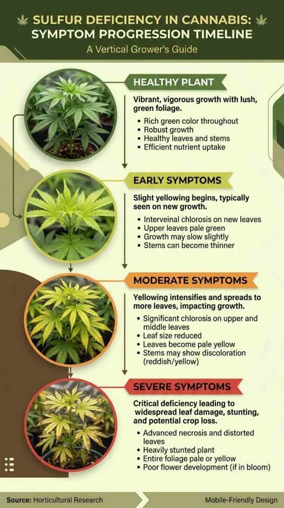 infographic sulfur deficiency cannabis