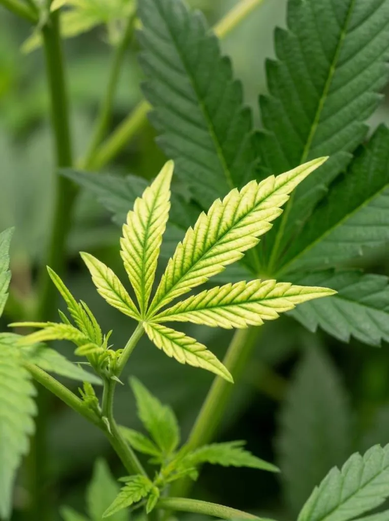interveinal chlorosis iron deficiency