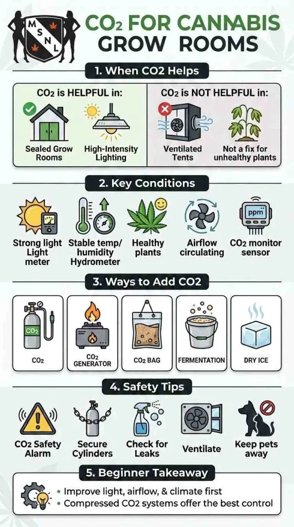 CO2 for cannabis grow rooms inforgraphic