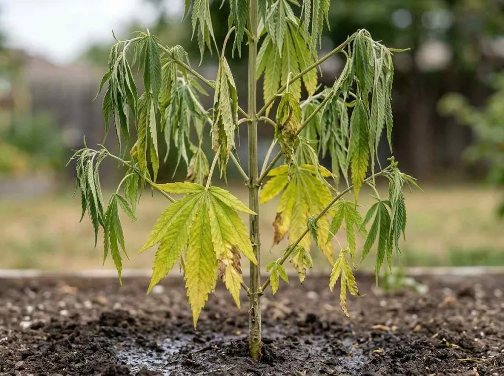 cannabis plant fusarium wilting