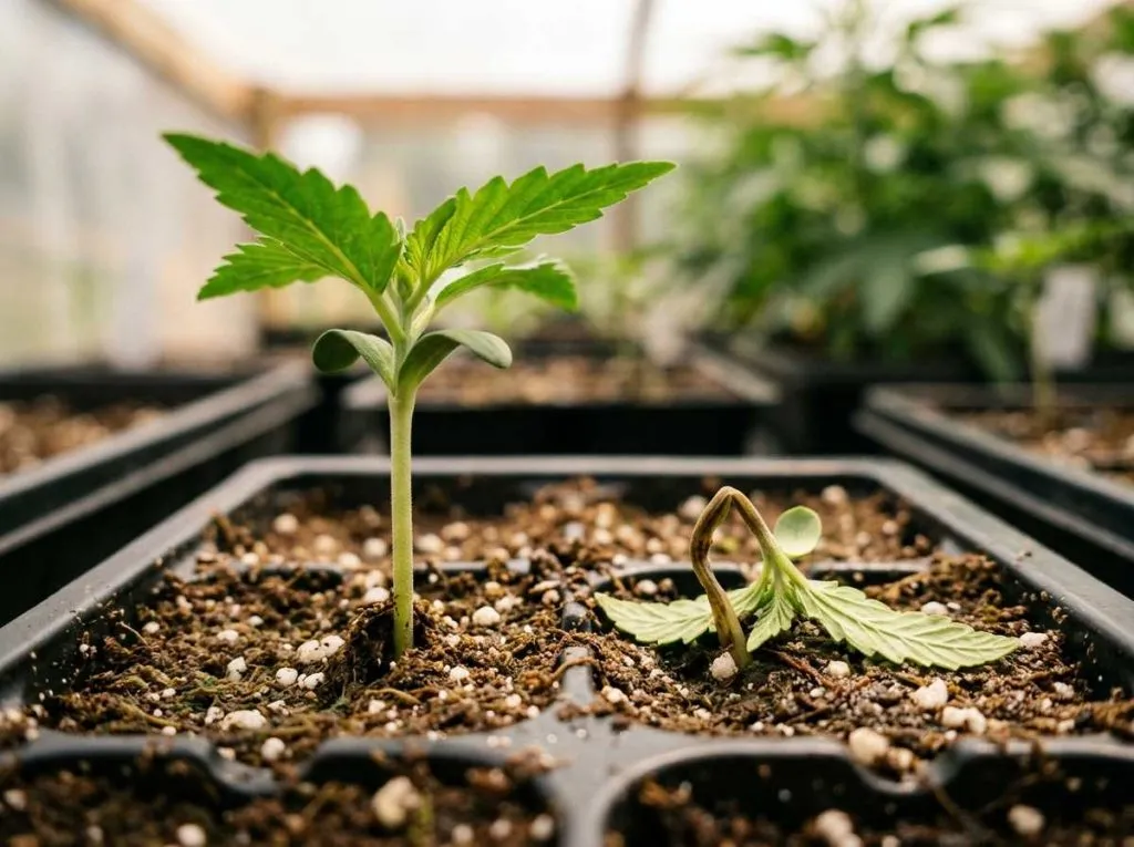 fusarium root rot cannabis seedling