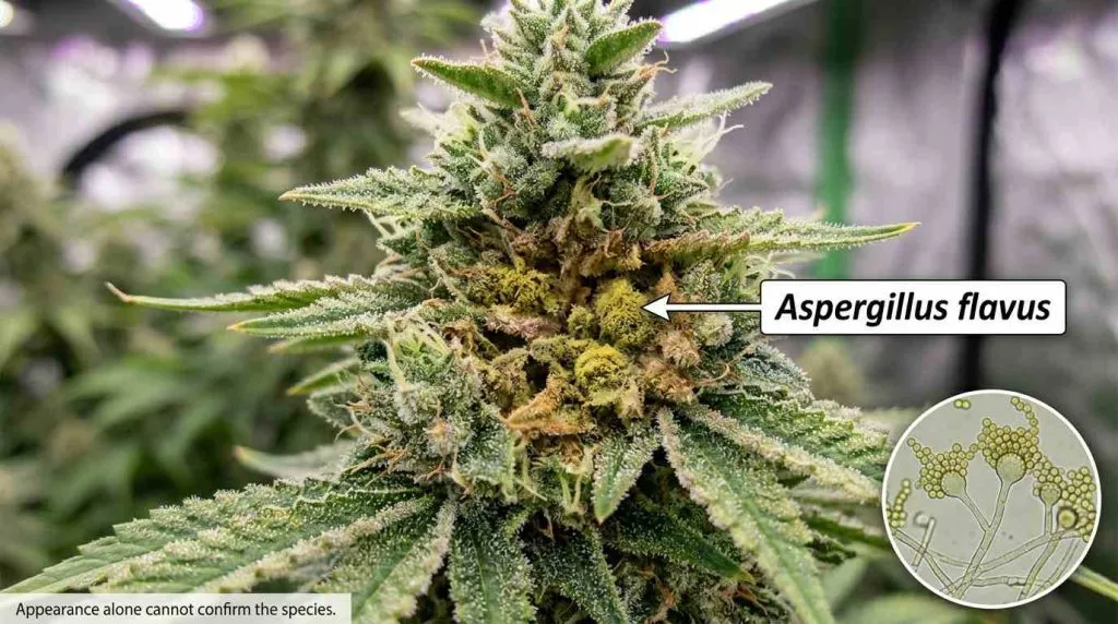 aspergillus flavus on cannabis